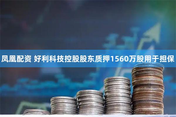 凤凰配资 好利科技控股股东质押1560万股用于担保