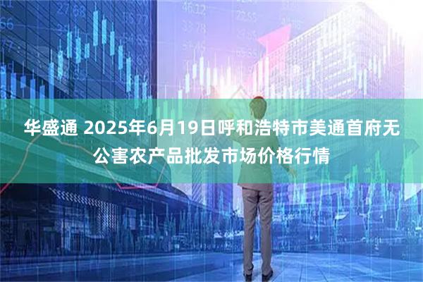 华盛通 2025年6月19日呼和浩特市美通首府无公害农产品批发市场价格行情