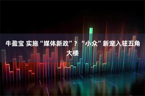 牛盈宝 实施“媒体新政”？“小众”新宠入驻五角大楼